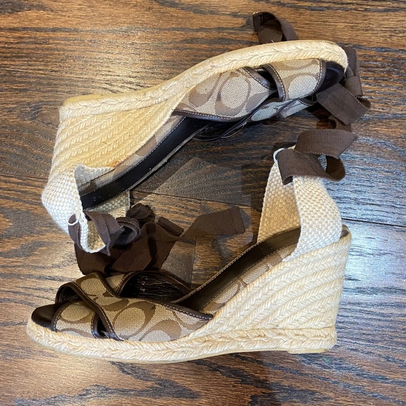Coach Wedge Sandals - Picture 1 of 5